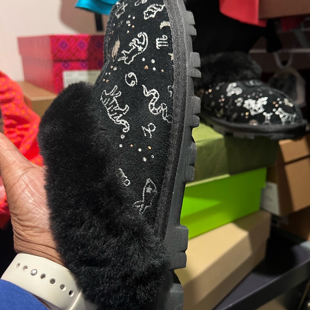 UGG Black Fur-Lined Boots